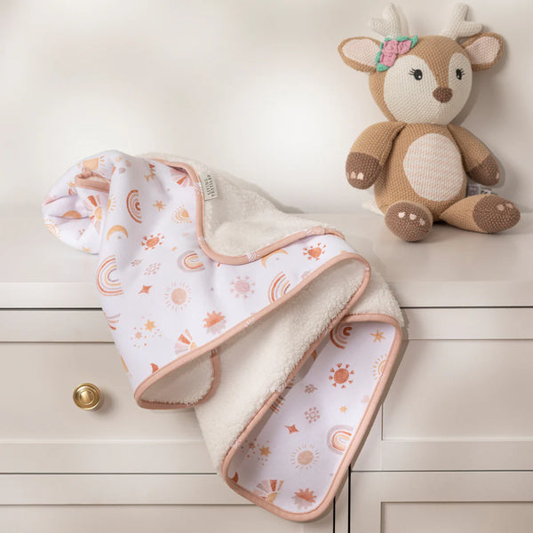 Living Textiles Jersey Sherpa Blanket - Bohemian Bliss