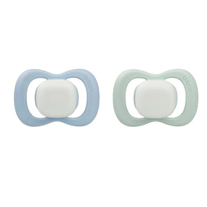 b.box Glow Pacifier Silicone Twin Pack - Size 1