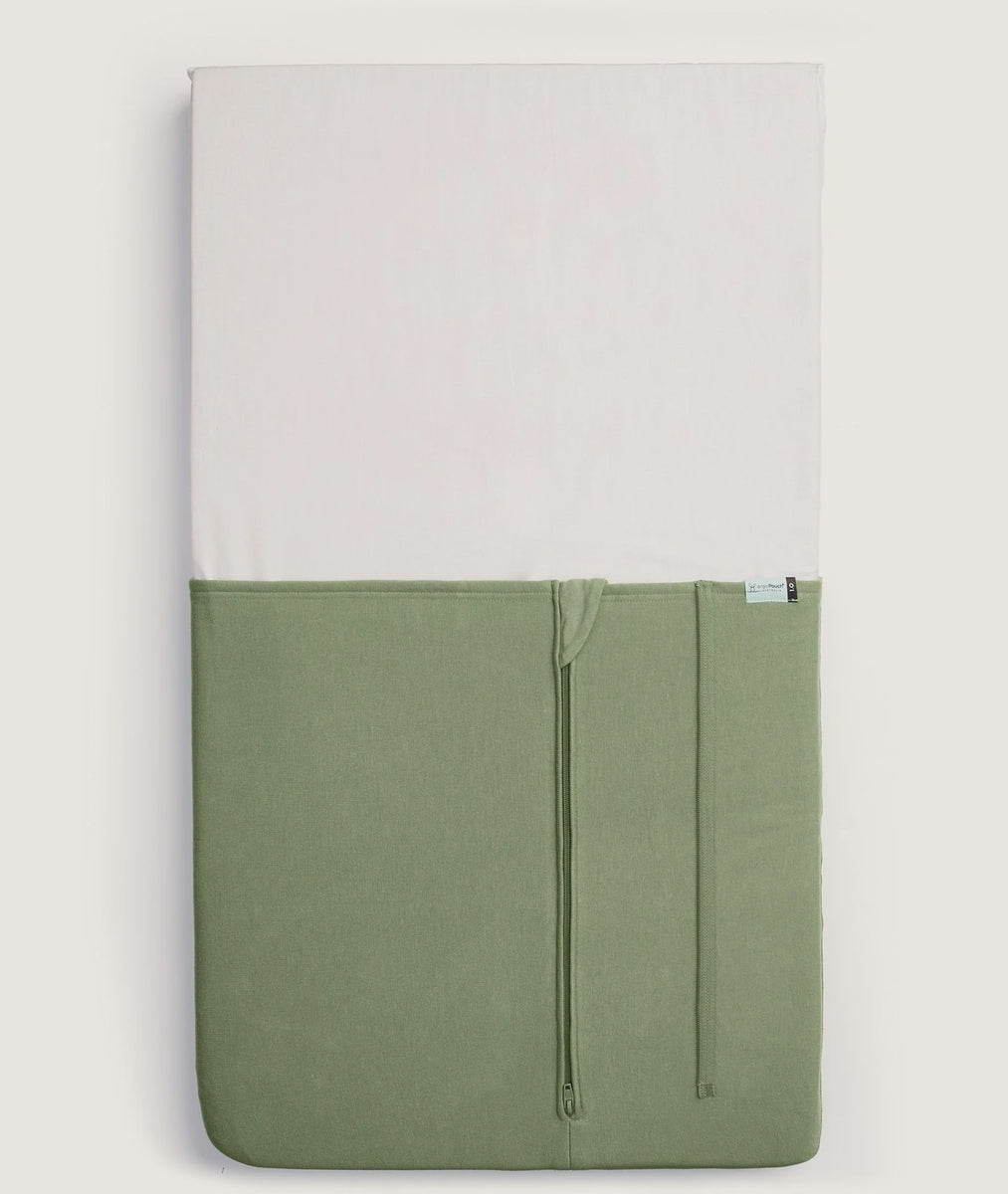 ErgoPouch Bedding Cot Tuck Sheet Moss Baby Junction