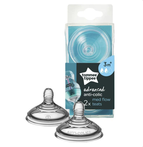 Tommee Tippee Advanced Anti Colic Medium Flow Teat 2pk