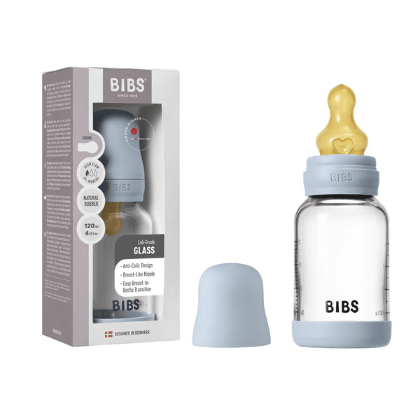 BIBS Baby Bottle Glass 120mL