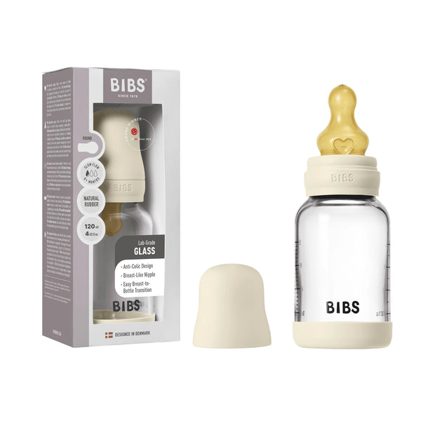 BIBS Baby Bottle Glass 120mL