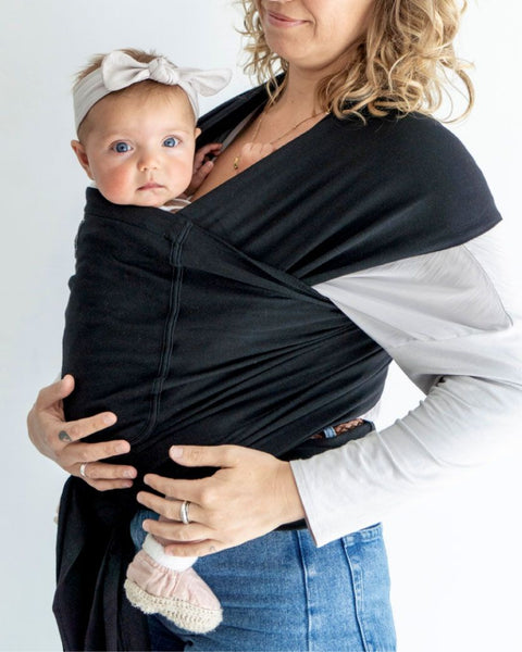 Hugabub Organic Wrap Carrier - Black