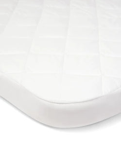 Mamas & Papas Lua Bedside Crib Mattress Protector (87cm x 50cm x 5cm) - White