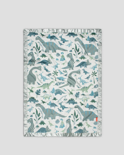 Weegoamigo Sherpa + Mink Blanket - Roar-y McIlroy  Dinosaur