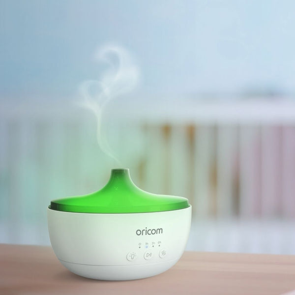 Oricom 4-IN-1 Aroma Diffuser, Humidifier, Night Light & Speaker