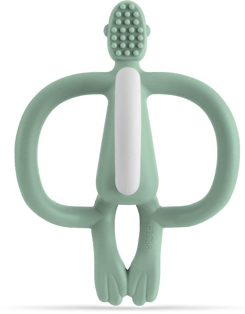 Matchstick Monkey Teething Toy and Gel Applicator, Green
