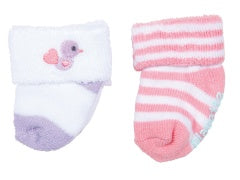 Playette 2pk Bootie Socks - Pink 0-3m