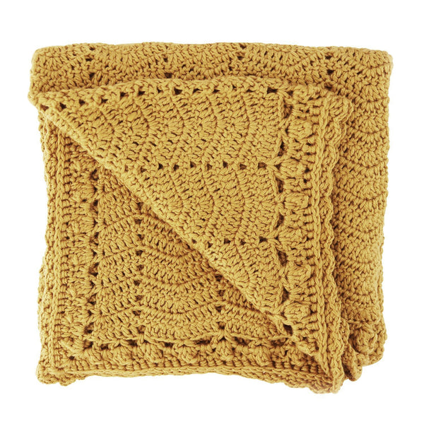 OB Designs Crochet Baby Blanket - Turmeric