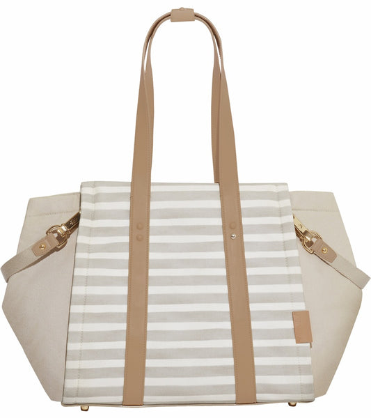 Skip Hop Highline Tote Oyster Stripe