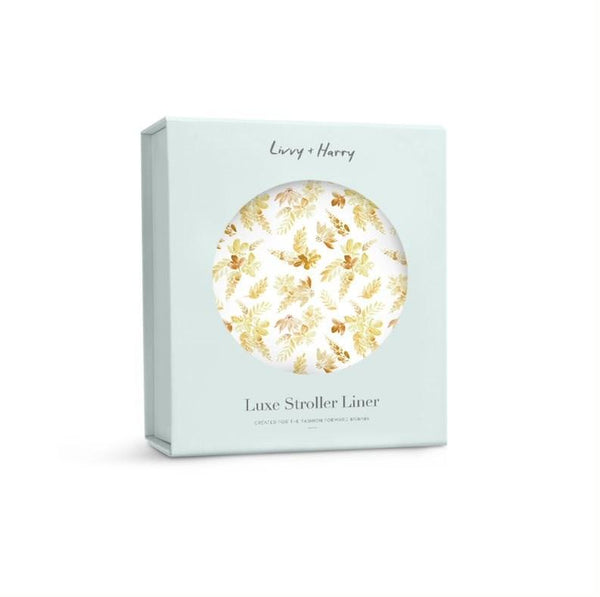 Livvy + Harry Luxe Pram Liner - Mustard Floral