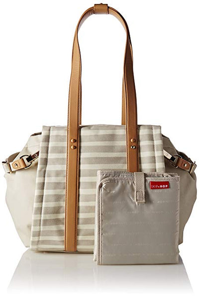 Skip Hop Highline Tote Oyster Stripe