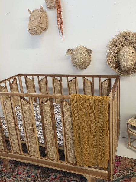 Luna's Treasures Knit Blanket - Caramel