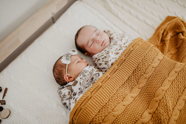 Luna's Treasures Knit Blanket - Caramel