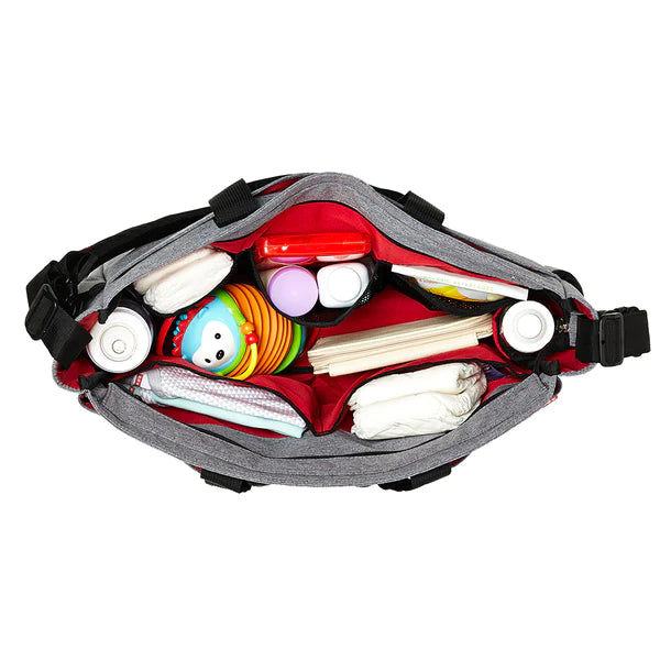 Skip Hop Duo Signature Double Diaper Bag - Heather Grey