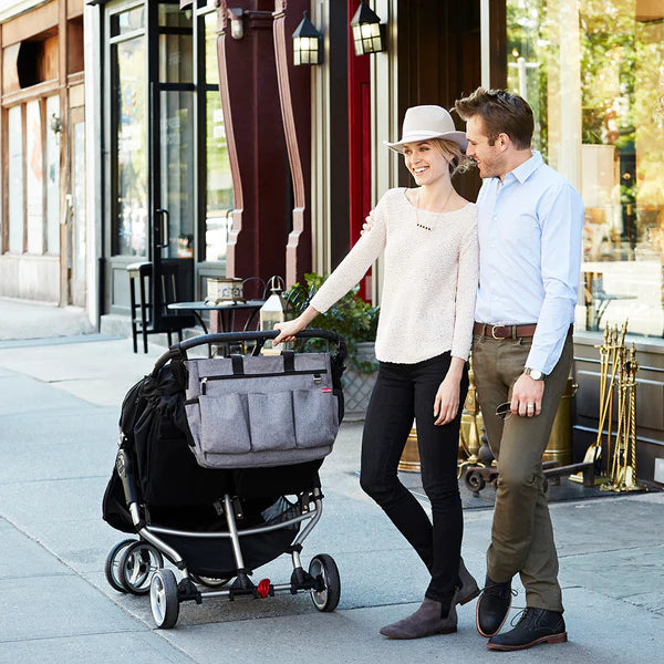 Skip Hop Duo Signature Double Diaper Bag - Heather Grey