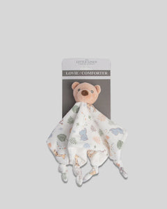 The Little Linen Co Lovie Comforter - Safari Bear