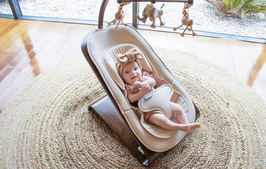 Timber top baby bouncer