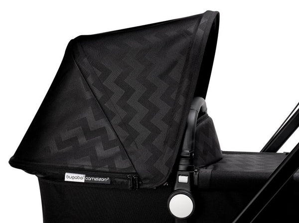 Bugaboo Donkey Tailored Fabric Set - Shiny Chevron Black Intense