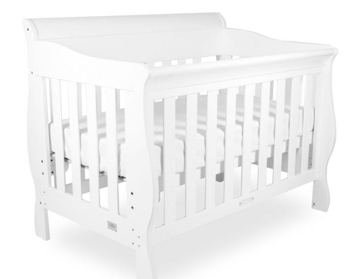Babyhood sleigh cot sales