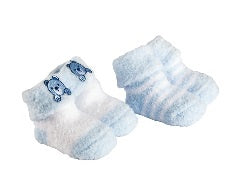 Playette Chenille Bootie Socks 2pk - Blue