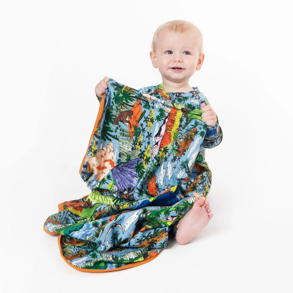 Kip & Co Jurassic Organic Snuggle Blanket