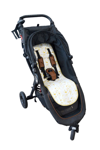 Livvy + Harry Luxe Pram Liner - Mustard Floral