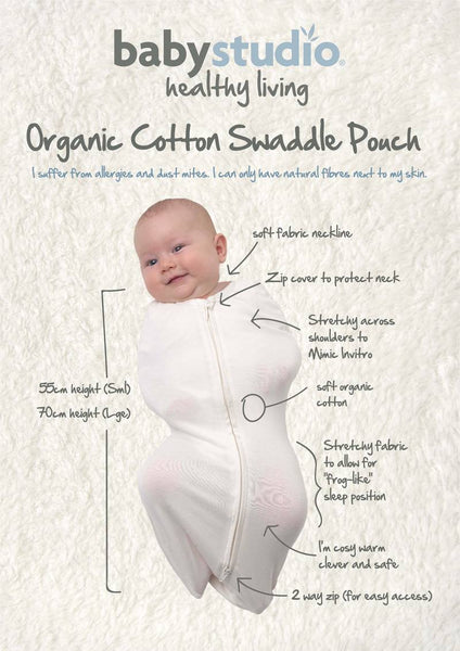 Baby Studio Swaddlewrap Organic Cotton 0-3 Months