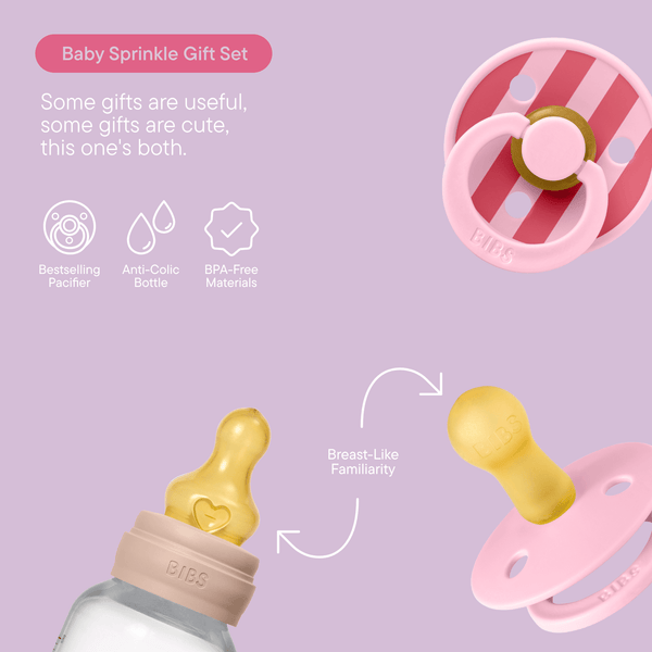 BIBS Gift Set Baby Sprinkle - Blush