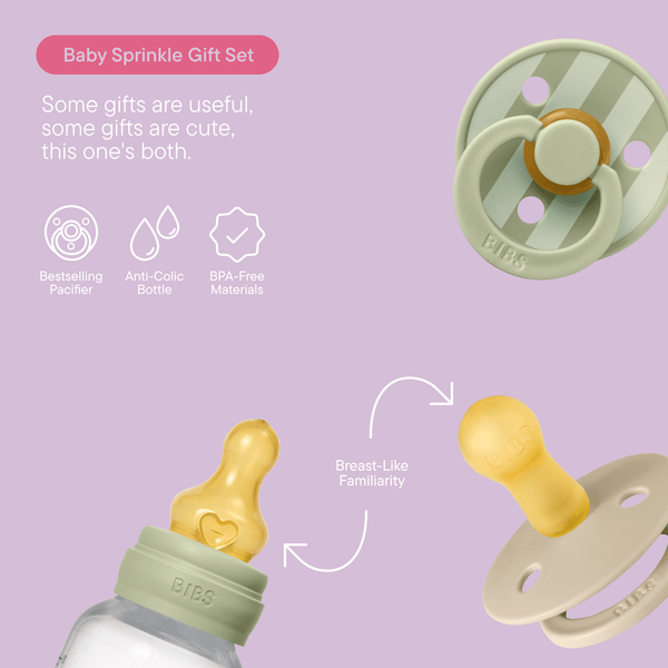 BIBS Gift Set Baby Sprinkle - Sage