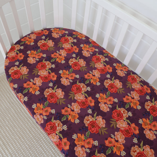 Snuggle Hunny Organic Fitted Cot Sheet - Sienna