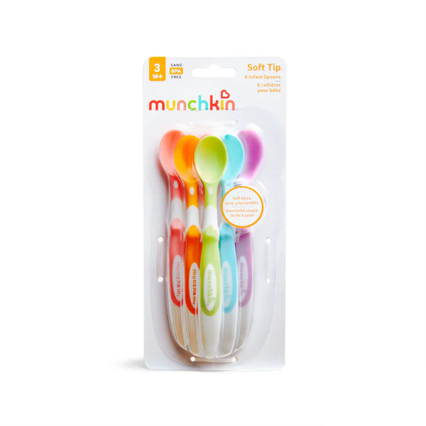 Munchkin Soft-Tip Infant Spoons 6pk