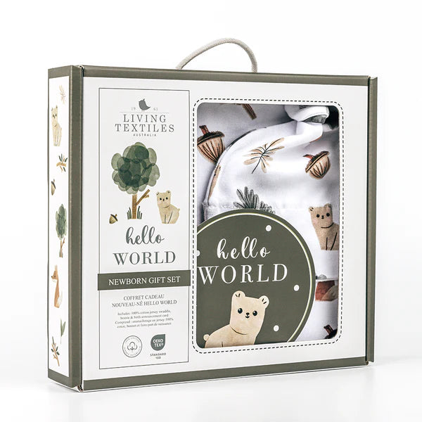 Living Textiles Hello World Gift Set - Forest Retreat