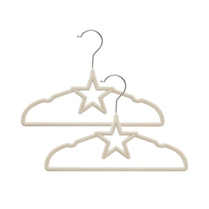 Living Textiles 10pk Baby Coat Hangers - Stars/Beige