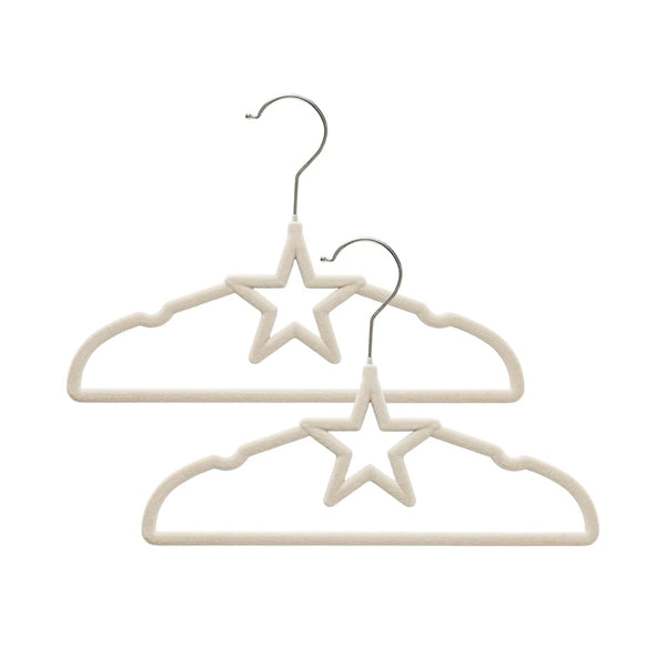 Living Textiles 10pk Baby Coat Hangers - Stars/Beige