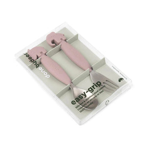 Done by Deer Easy-Grip Spoon 2 Piece Set - Powder