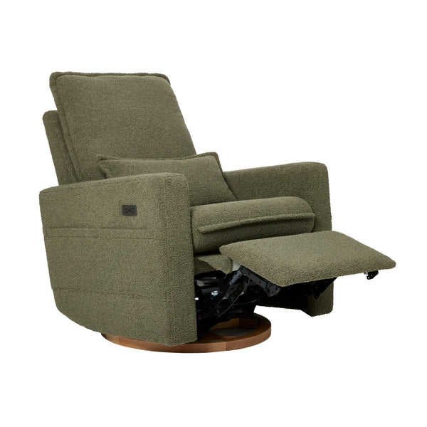 iL Tutto Frankie Electric Recliner Glider Nursery Chair - Olive Teddy