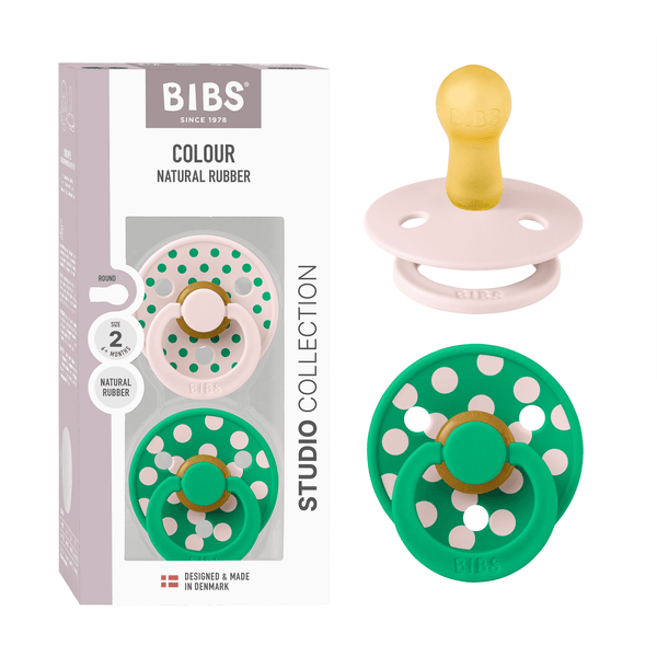 BIBS Studio Polka Size 2 - Petal/Cactus