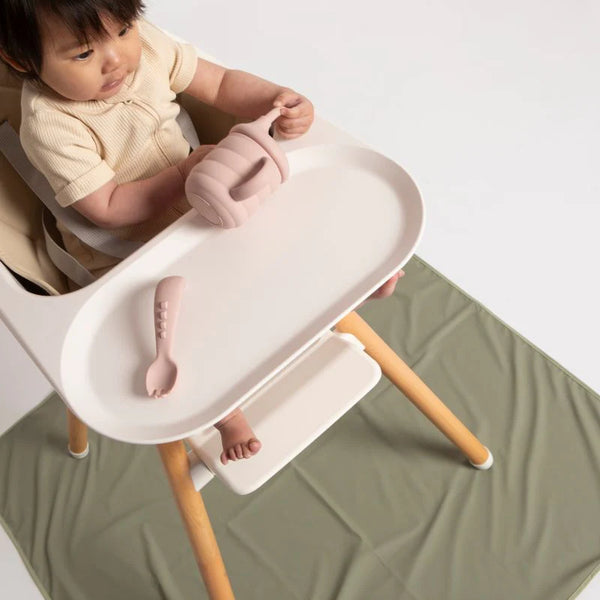 All4Ella Recycled Messy Mat - Sage