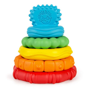 Baby Einstein Stack & Teethe Multi-Textured Teether Toy (0 months+)