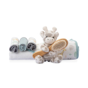 Little Linen Bath Baby Gift Set - Savanna Giraffe