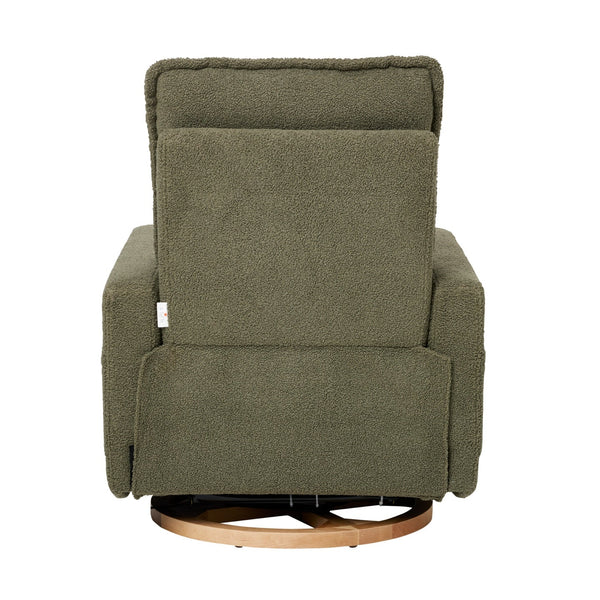 iL Tutto Frankie Electric Recliner Glider Nursery Chair - Olive Teddy