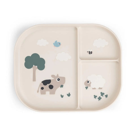 Done by Deer Foodie Compartment Plate - Sand/Farm Stand