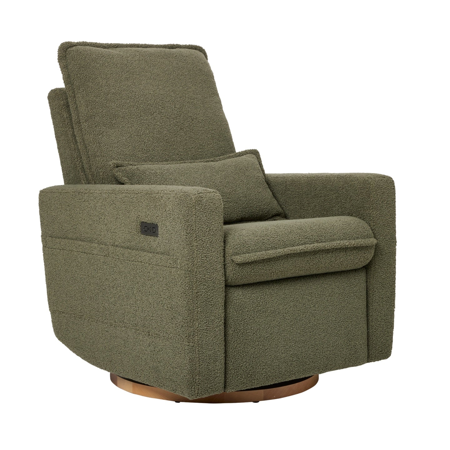 iL Tutto Frankie Electric Recliner Glider Nursery Chair - Olive Teddy