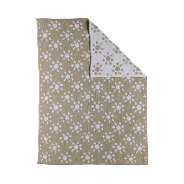 Living Textiles Chenille Blanket - Sunflower Taupe
