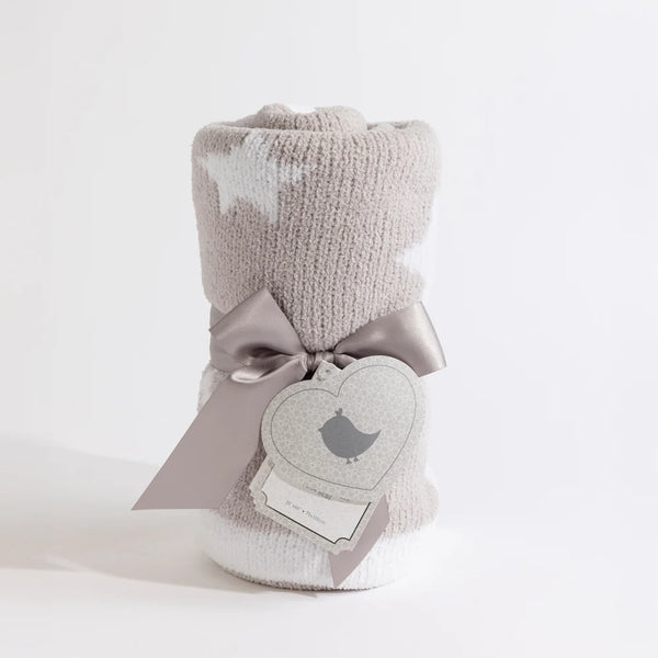 Living Textiles Chenille Blanket - Galaxy Grey