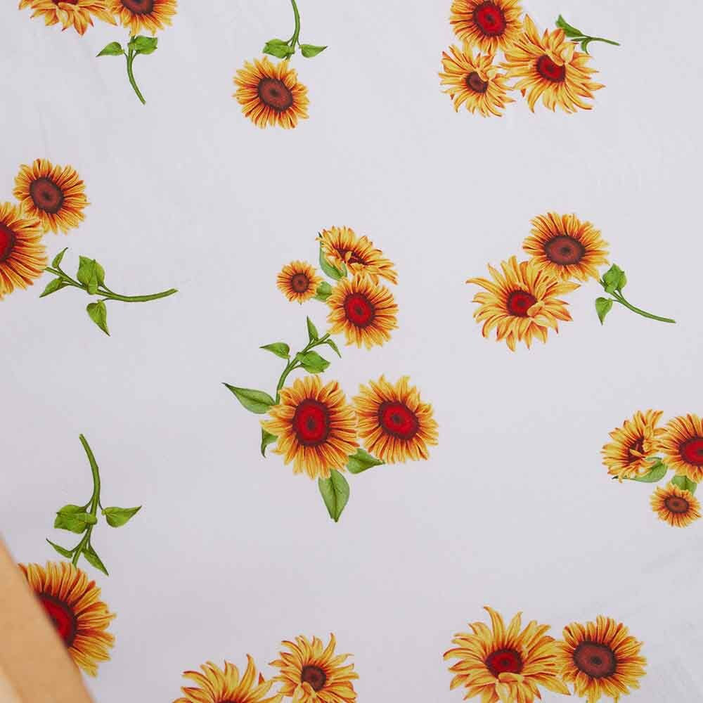 Snuggle Hunny Organic Fitted Cot Sheet - Sunflower