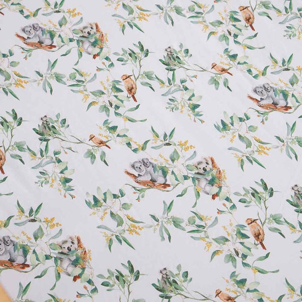 Snuggle Hunny Organic Fitted Cot Sheet - Eucalypt
