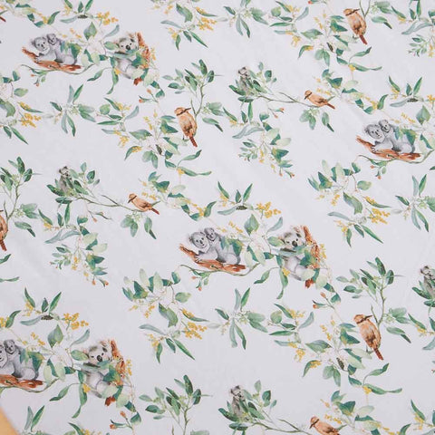 Snuggle Hunny Organic Fitted Cot Sheet - Eucalypt