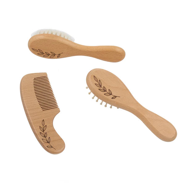 Living Textiles 3pc Baby Brush Set